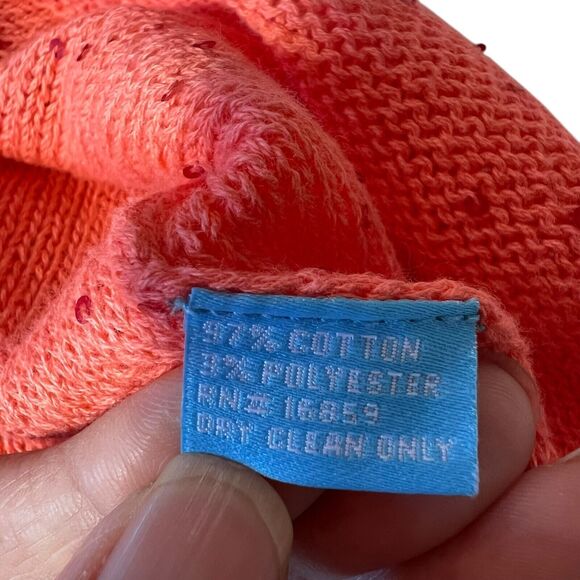 J. McLaughlin Pullover Sequin Knit Sweater Womens Sz. Medium  Red Orange Sparkle - Picture 7 of 11